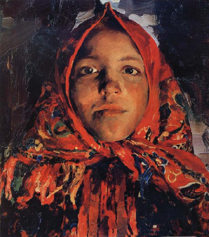 Village girl, Filip Andreevich Malyavin